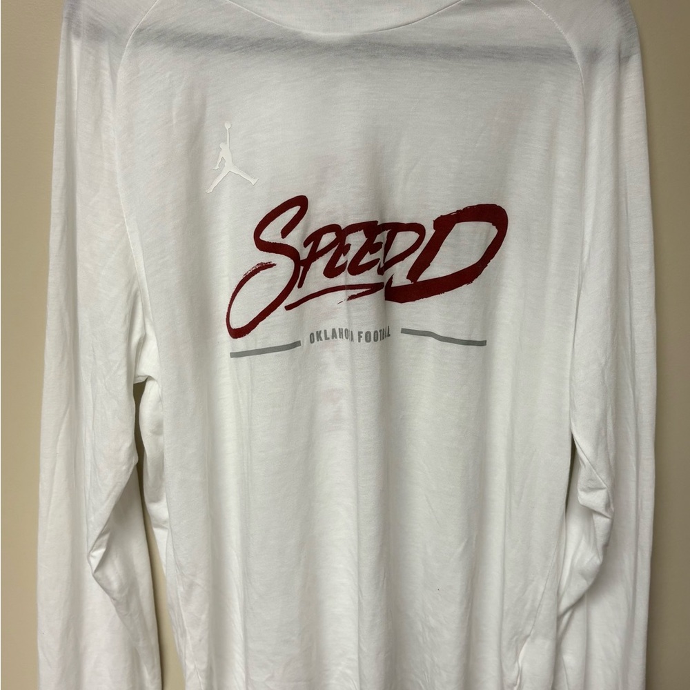 Jordan Men’s OU Dri-Fit Hooded Long Sleeve Tee
